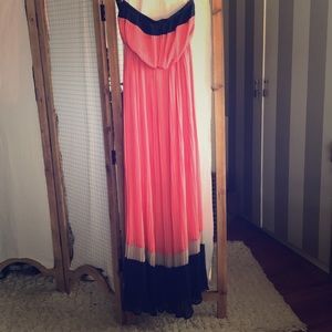 Pleated long dress